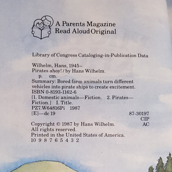 Children's book Pirates Ahoy! By Hans Wilhelm - Picture 3 of 3